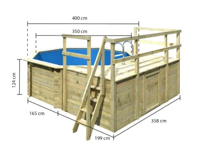 Holzpool 1 Set D naturbelassen Produktbild #4