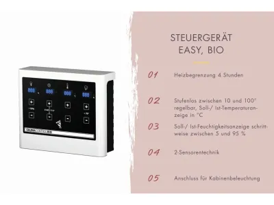 Sauna Airi SET mit Ofen 9 kW, Bio externer Steuerung Produktbild #17