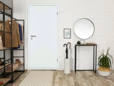 Zimmertür Weißlack RAL 9010 Rundkante Produktbild #6