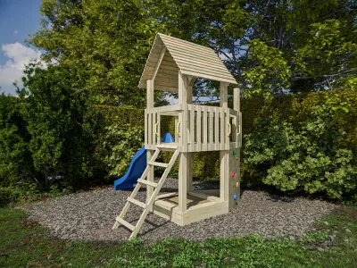 Spielturm Ship Tower KDI inkl. Rutsche blau Produktbild #3