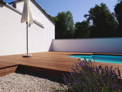 Terrassendiele D31 Thermo-Esche - rechtwinklig gekappt Produktbild #3