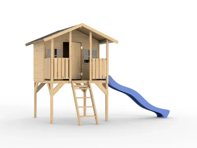 Stelzenhaus Toby inkl. Rutsche blau Produktbild #9