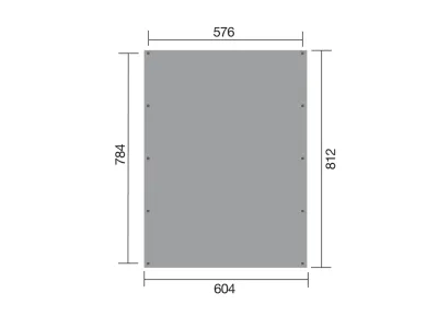Carport Flachdach Doppelcarport 609 Gr. 2 Produktbild #3