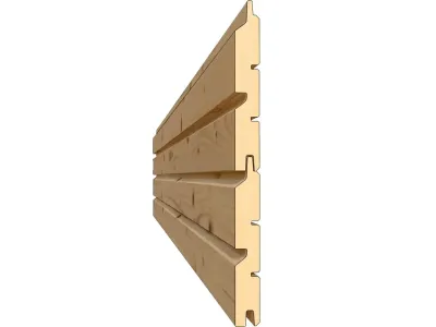 Gartenhaus Futura 19 mm Rhombusprofil natur Produktbild #15