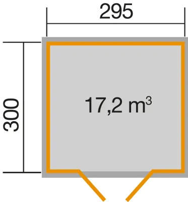Gartenhaus 219 Gr. 3 28 mm anthrazit Produktbild #2