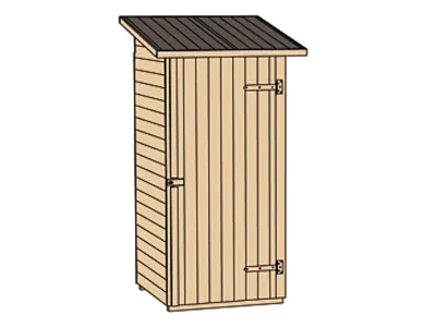 Garten--Terrassenschrank 361 14 mm naturbelassen Produktbild #3