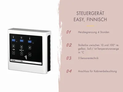 Sauna Amelia 2 SET mit Ofen 9 kW, externer Steuerung Produktbild #3