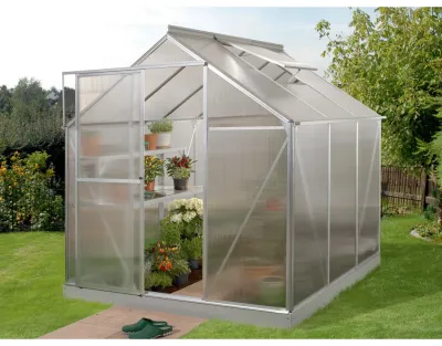 Gewächshaus Triton 3800 HKP 4 mm 3,8 m², Aluminium-blank eloxiert Produktbild #1