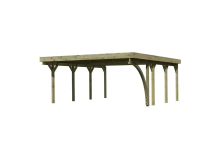 Carport Doppel 2 CLASSIC inkl. Einfahrtsbogen Produktbild #4