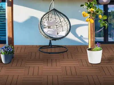 WPC-Terrassenfliese Basic braun Produktbild #6