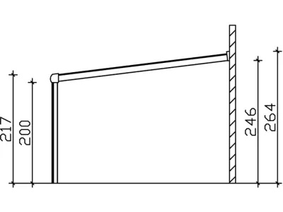Terrassenüberdachung Genua Aluminium Produktbild #6
