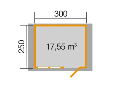 Gartenhaus 139 Gr. 1 45 mm naturbelassen Produktbild #3