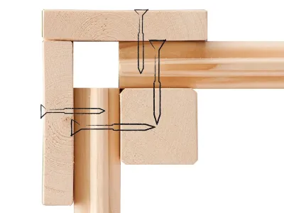 Gartenhaus Carlton 5 19 mm naturbelassen Produktbild #7