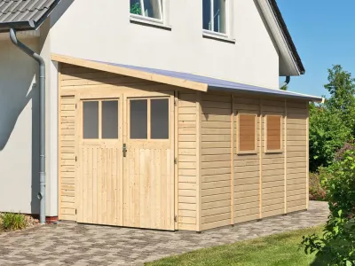 Gerätehaus Anlehnhaus Bomlitz 4 19 mm naturbelassen Produktbild #11