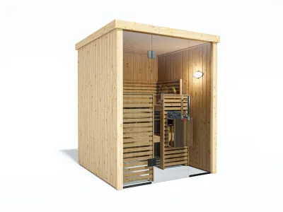 Systemsauna Variant View Small SPARSET inkl. 6,8 kW Saunaofen mit externer Steuerung Produktbild #5