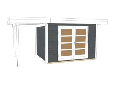 Gartenhaus Designhaus 126 A Gr. 1 28 mm Produktbild #3