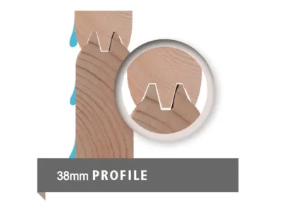 Saunahaus Mikka mit Klarglastür, inkl. 9 kW Bio-Kombiofen mit externer Steuerung Produktbild #19