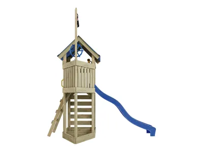 Spielturm Pirat Captain Jolly KDI inkl. Rutsche blau Produktbild #3