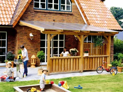 Terrassenüberdachung Rimini naturbelassen Produktbild #2