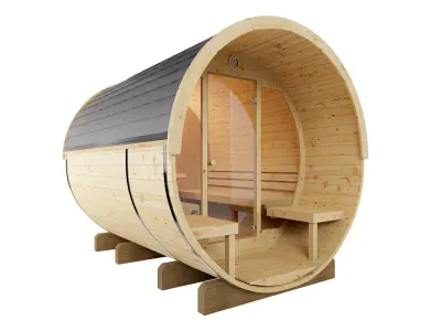 Saunafass Ellipso 2 natur Produktbild #3