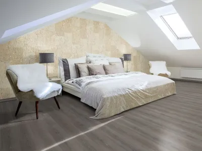 Kork Wandfliese DECODALLE Primus rustic pearl mit PARAWAX-Oberfläche Produktbild #4