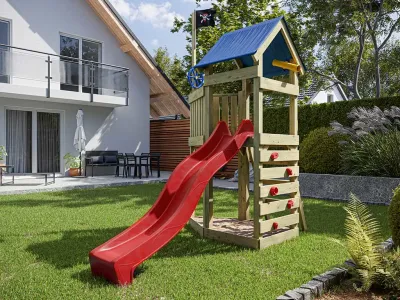 Spielturm Pirat Captain Jolly KDI inkl. Rutsche rot Produktbild #2