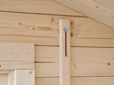 Gartenhaus Blockbohlenhaus CA2875 Houston 28 mm naturbelassen Produktbild #12