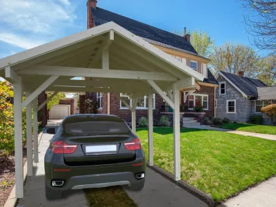 Carport Robert 11,7 m² naturbelassen Produktbild #1