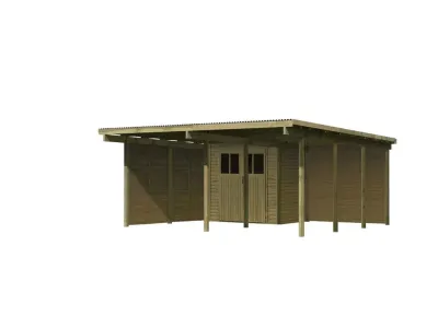 Carport SPARSET Flachdachcarport 1 kdi Produktbild #3