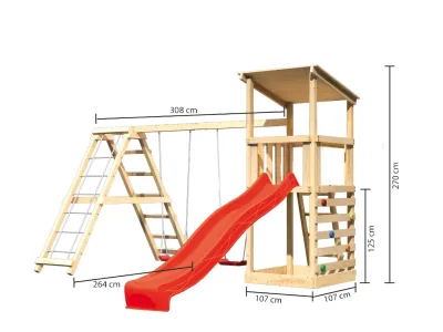 Spielturm Anna naturbelassen mit Varianten Produktbild #2