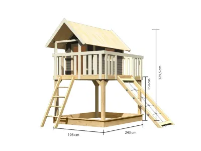 Stelzenhaus Fidel SET terragrau Produktbild #8