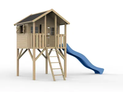 Stelzenhaus Big House KDI inkl. Rutsche blau Produktbild #3