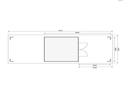 Gartenhaus SET Theres 7 28 mm terragrau inkl. zwei 2,6 m Dachausbauelemente Produktbild #4