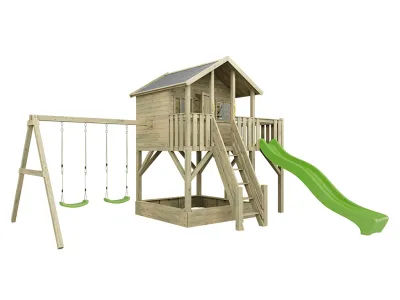 Abb. zeigt Stelzenhaus inkl. Zubehör (nicht enthalten)