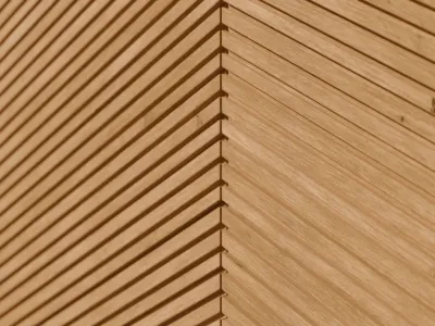 Fassadenverkleidung Thermokiefer hellbraun lasiert Triple-Rhombus Produktbild #4