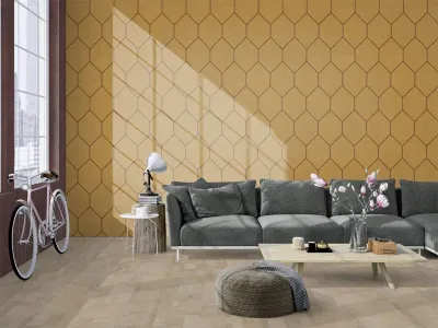 Kork Wandfliese GROOVY Terracotta mit CORKGUARD-Oberfläche Produktbild #5
