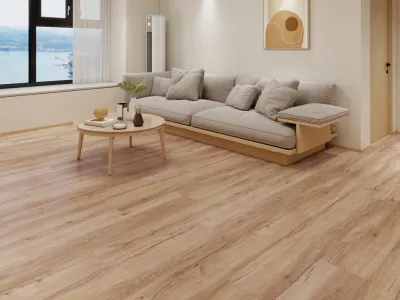 Vinylboden Premium Klickvinyl Eiche Cappuccino Landhausdiele Produktbild #2