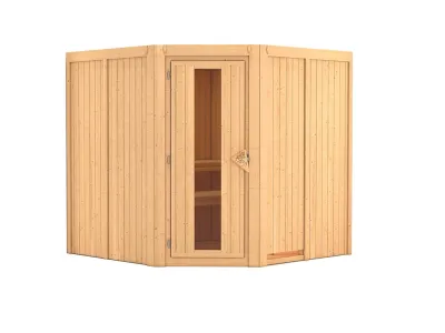 Systemsauna Jarin Holztür mit Isolierglas Produktbild #4