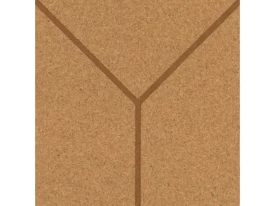 Kork Wandfliese GROOVY Safron mit CORKGUARD-Oberfläche Produktbild #4