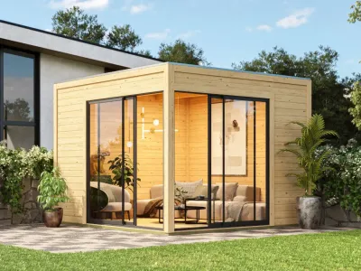 Gartenhaus Dice 3 38 mm naturbelassen Produktbild #1