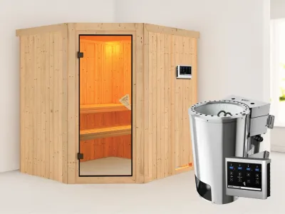 Sauna Systemsauna Lilja inkl. Plug & Play Bio-Ofen externe Steuerung Produktbild #1