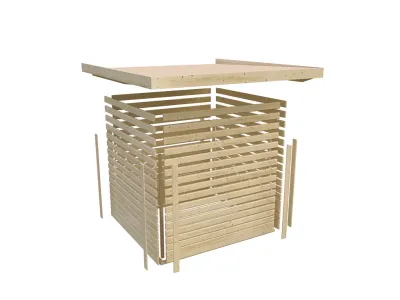 Gartenhaus Askola 3 19 mm terragrau Produktbild #7