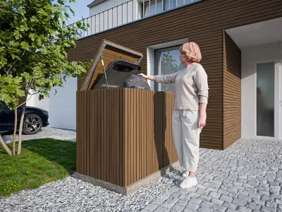 WPC 5-fach Rhombusprofil Sandalwood co-extrudiert Produktbild #7