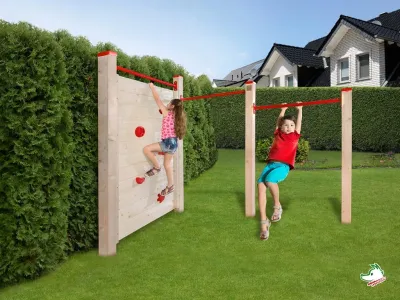 Tabaluga Reck und Kletterstation naturbelassen Produktbild #1