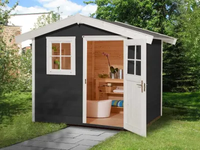 Gartenhaus 123 Gr. 1, anthrazit Produktbild #1