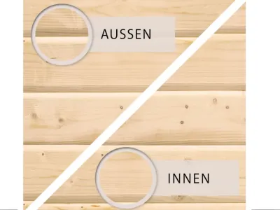 Saunahaus Lene 1 38 mm naturbelassen inkl. 9 kW Ofen mit integrierter Steuerung Produktbild #11