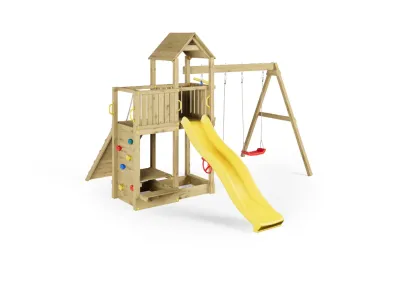 Spielturm Floppi KDI inkl. Doppelschaukel + Rutsche Produktbild #13