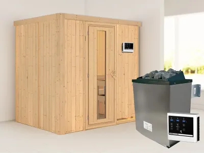 Sauna Systemsauna Bodin, inkl. 9 kW Ofen mit externer Steuerung Produktbild #1