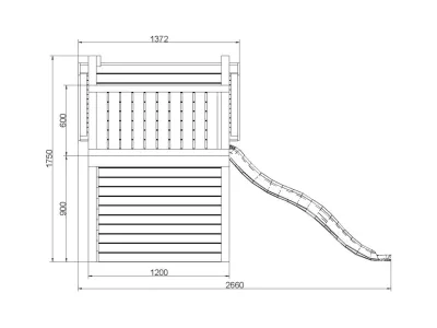 Spielturm Tibalu KDI inkl. Rutsche grün Produktbild #8