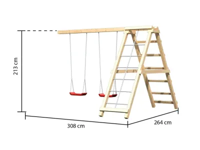 Spielturm Anna naturbelassen mit Varianten Produktbild #4